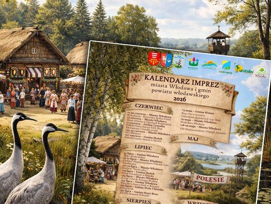 Znamy wspólny kalendarz imprez miasta i gmin powiatu włodawskiego plakat kalendarza imprez miasta i gmina powiatu włodawskiego 2026