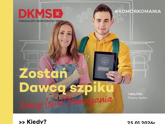 Zostań dawcą, podaruj nadzieję. „Komórkomania” w Krasnymstawie
