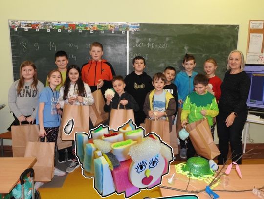 Zwycięska super-gąbka uczniów z Małochwieja nagrodzona