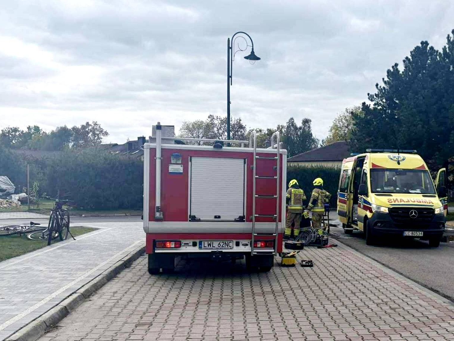 10-letni rowerzysta ranny w wypadku w Urszulinie. Chłopiec trafił do szpitala