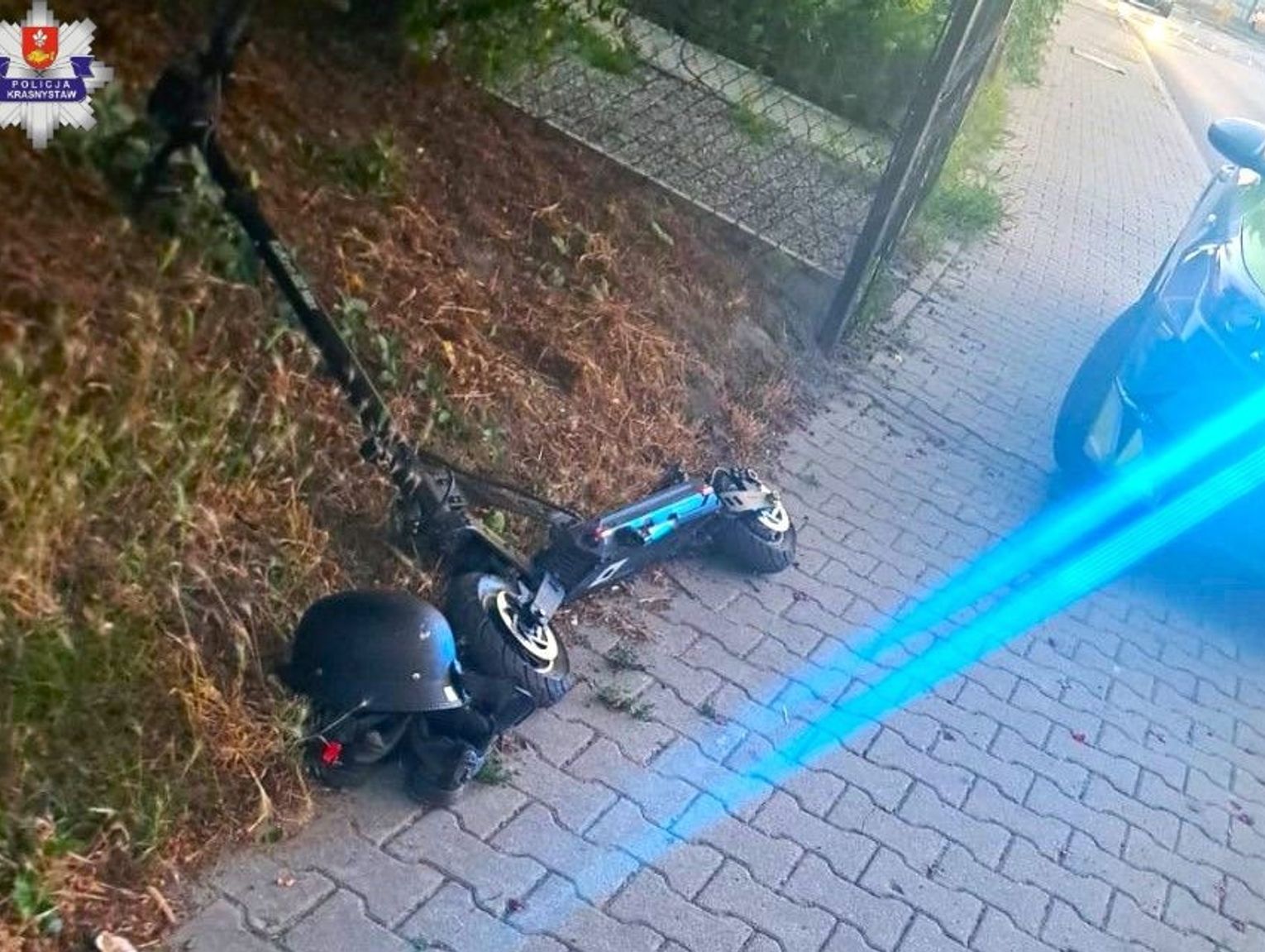 14-latek z Krasnegostawu przewrócił się na hulajnodze elektrycznej. Policja apeluje o ostrożność