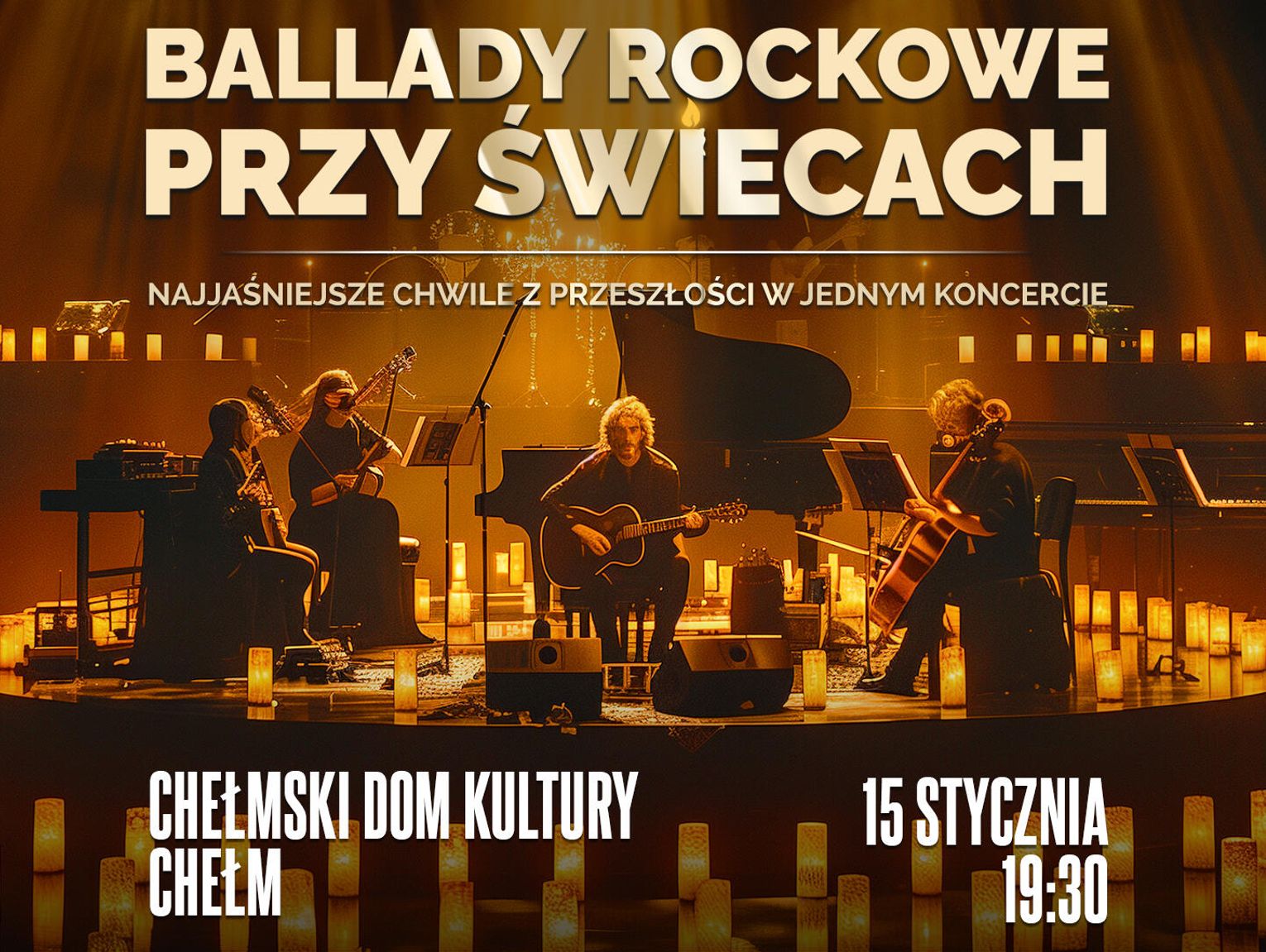 Ballady Rockowe przy świecach. Najjaśniejsze chwile z przeszłości w jednym koncercie.