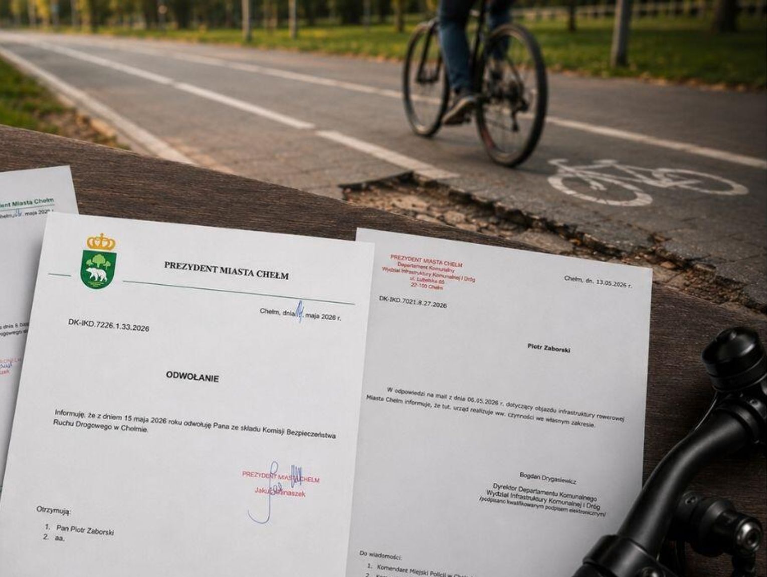 Chciał kontroli ścieżek rowerowych, został odwołany z komisji. Ratusz: „Nie ma takiego wymogu”