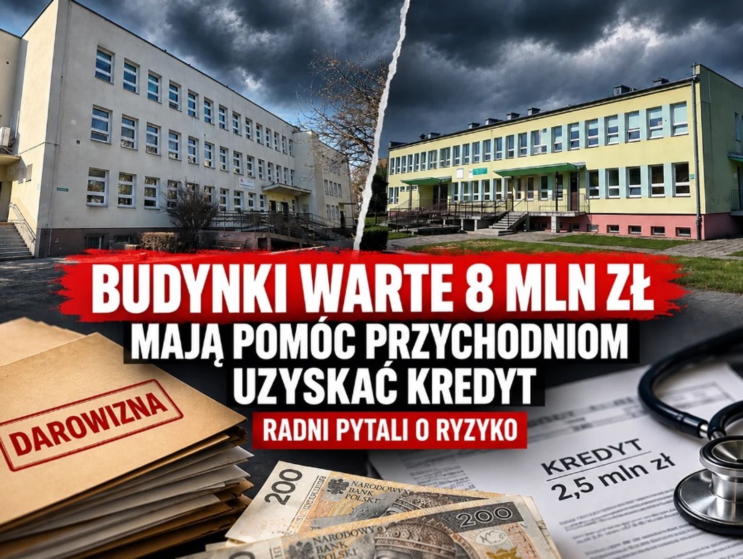 Chełm. Budynki warte 8 mln zł mają pomóc miejskim przychodniom uzyskać kredyt. Radni pytali o ryzyko