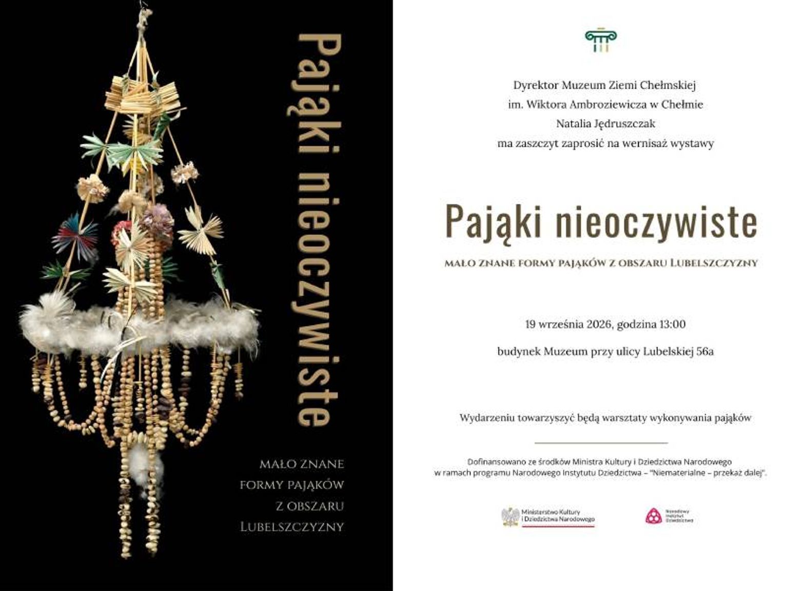 Chełm. „Pająki nieoczywiste” w Muzeum Ziemi Chełmskiej