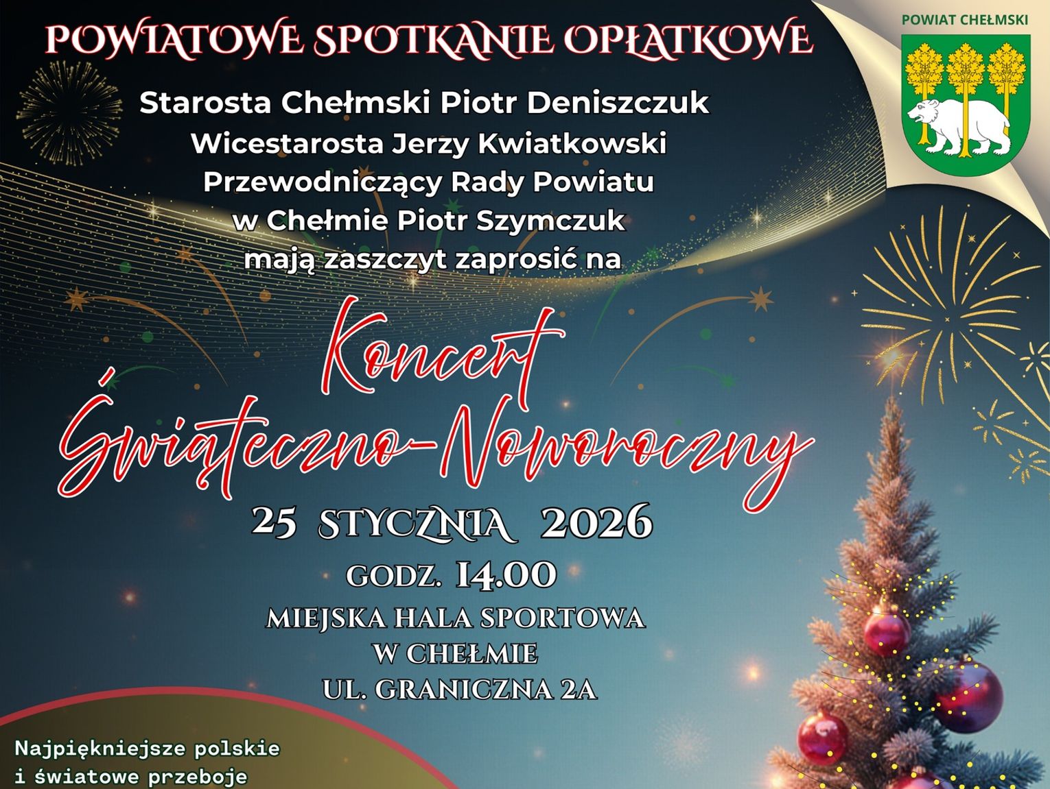 Chełm. "Powiatowe Spotkanie Opłatkowe – Koncert Świąteczno-Noworoczny"