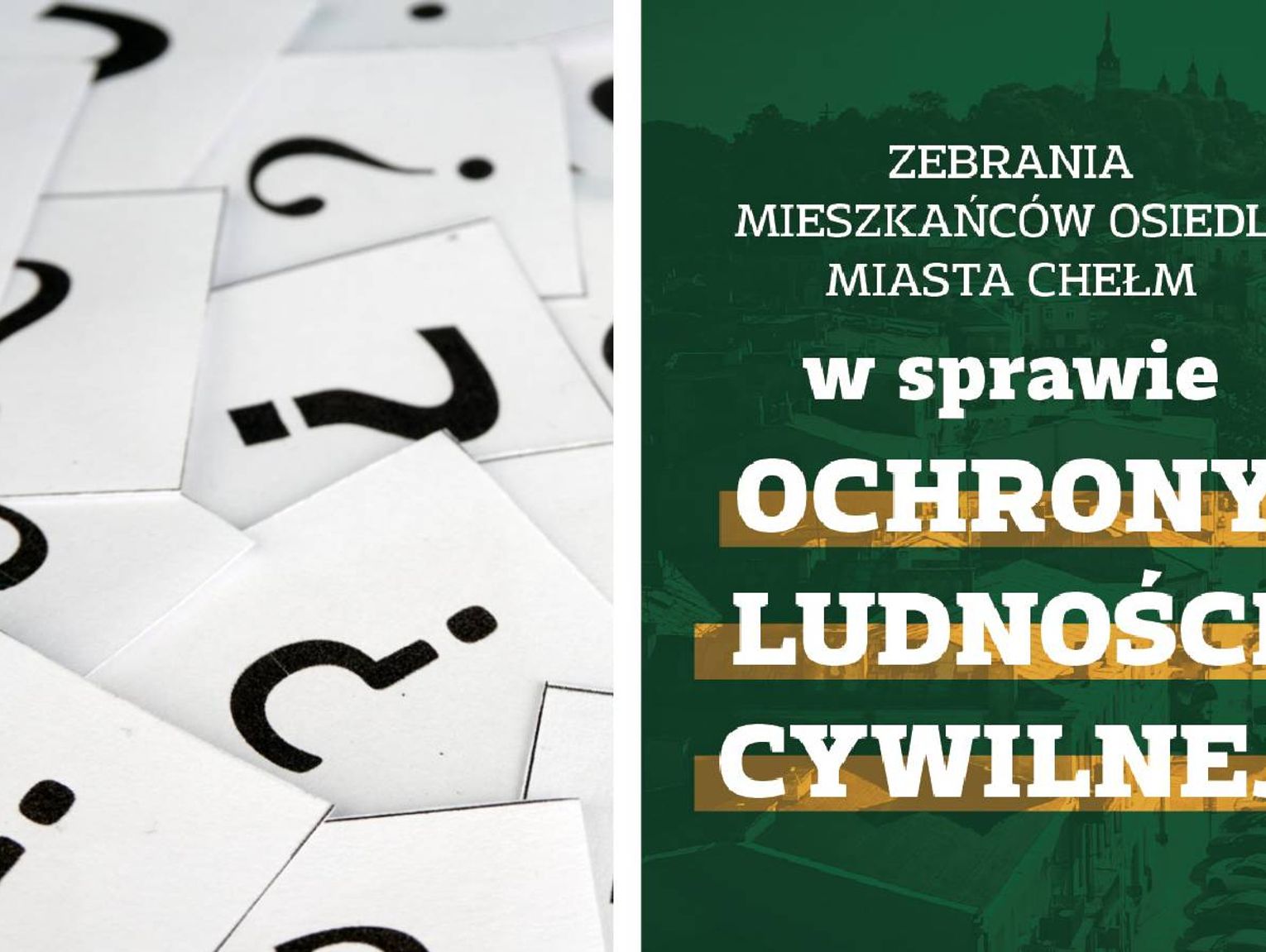 Chełm. Spotkania z mieszkańcami. Wyjaśnią, co robić w sytuacji kryzysowej. Zobacz poradnik alarmowy
