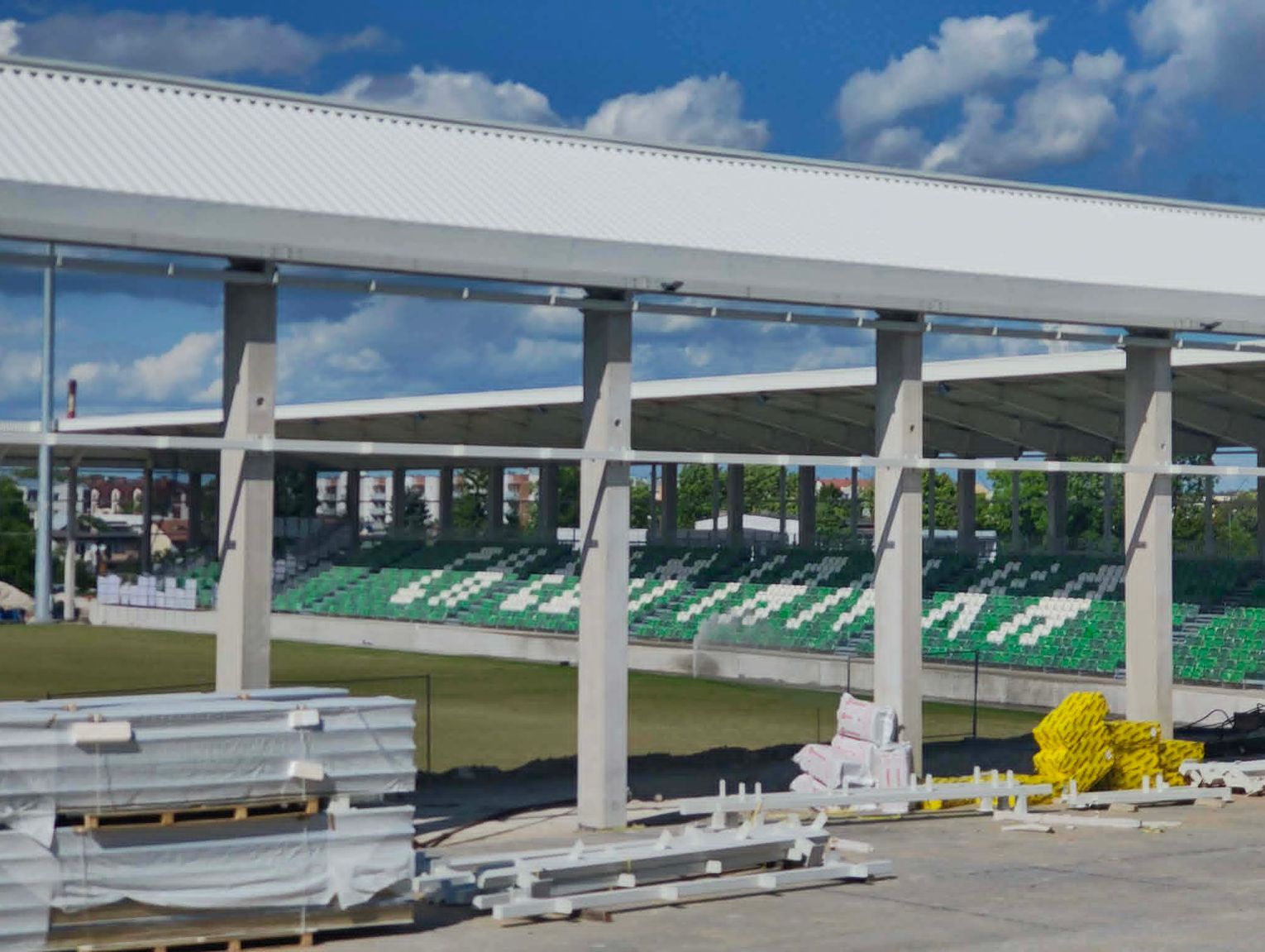 Chełm. Stadion Chełmianki Chełm pnie się w górę