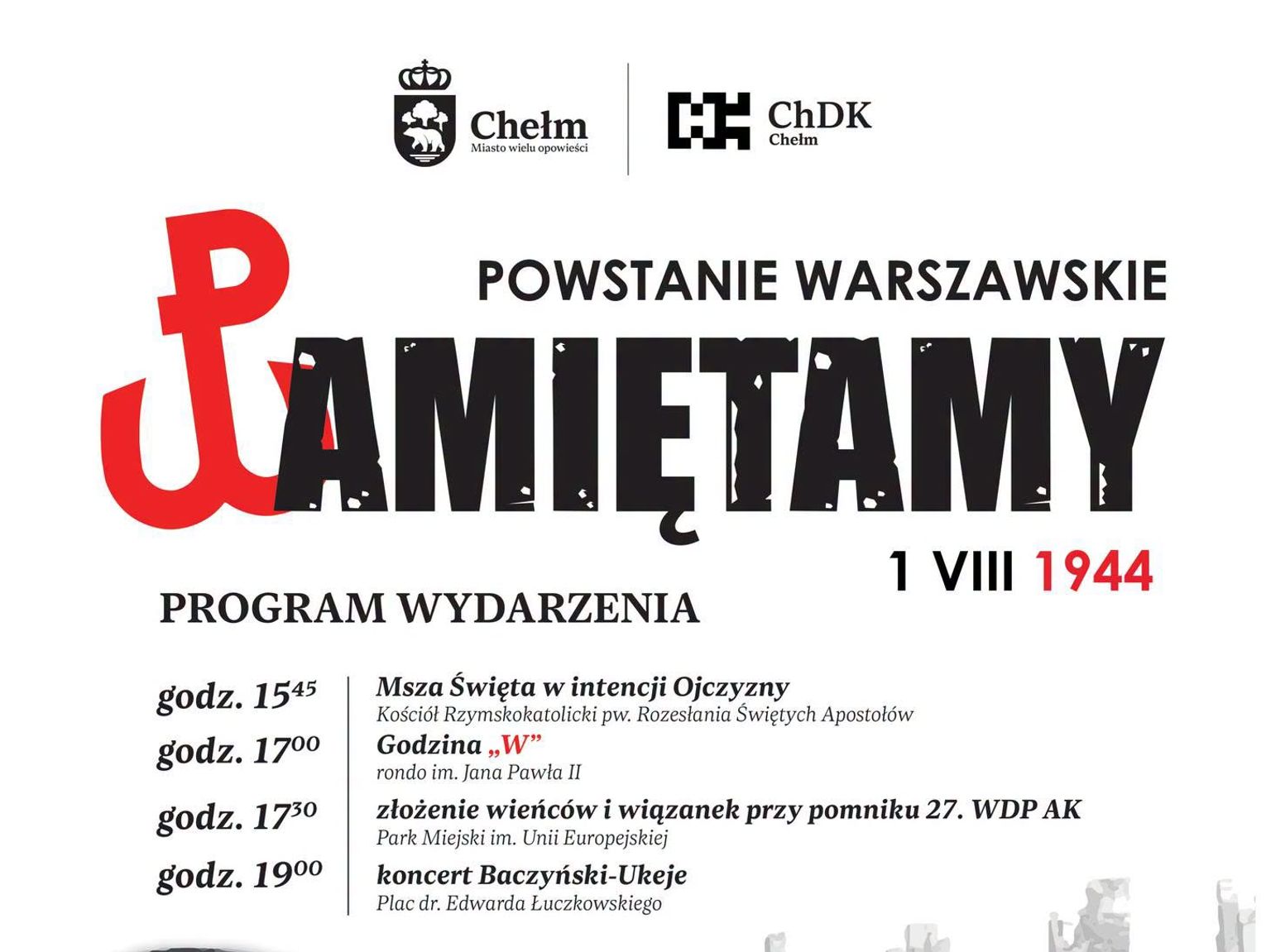 Chełm uczci 63 dni chwały. Zaplanowano obchody rocznicy Powstania Warszawskiego