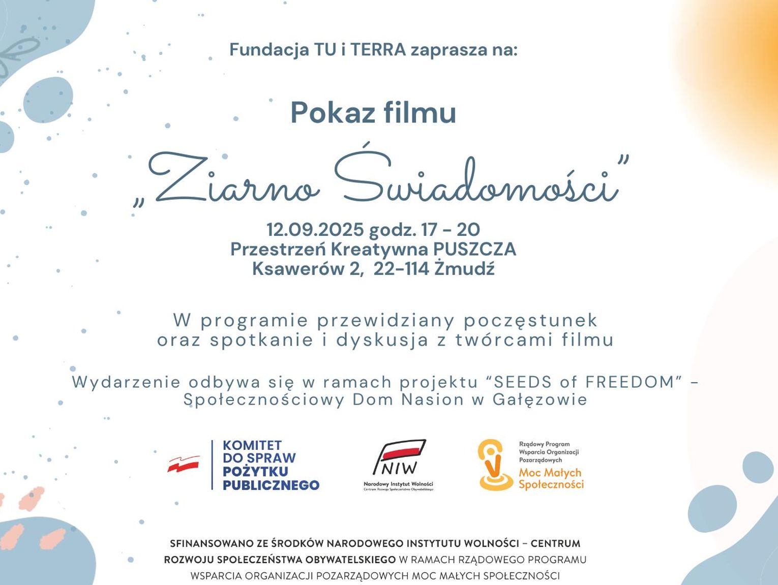 Gm. Żmudź. "Ziarno Świadomości", dokument o sile natury i lokalnych społecznościach