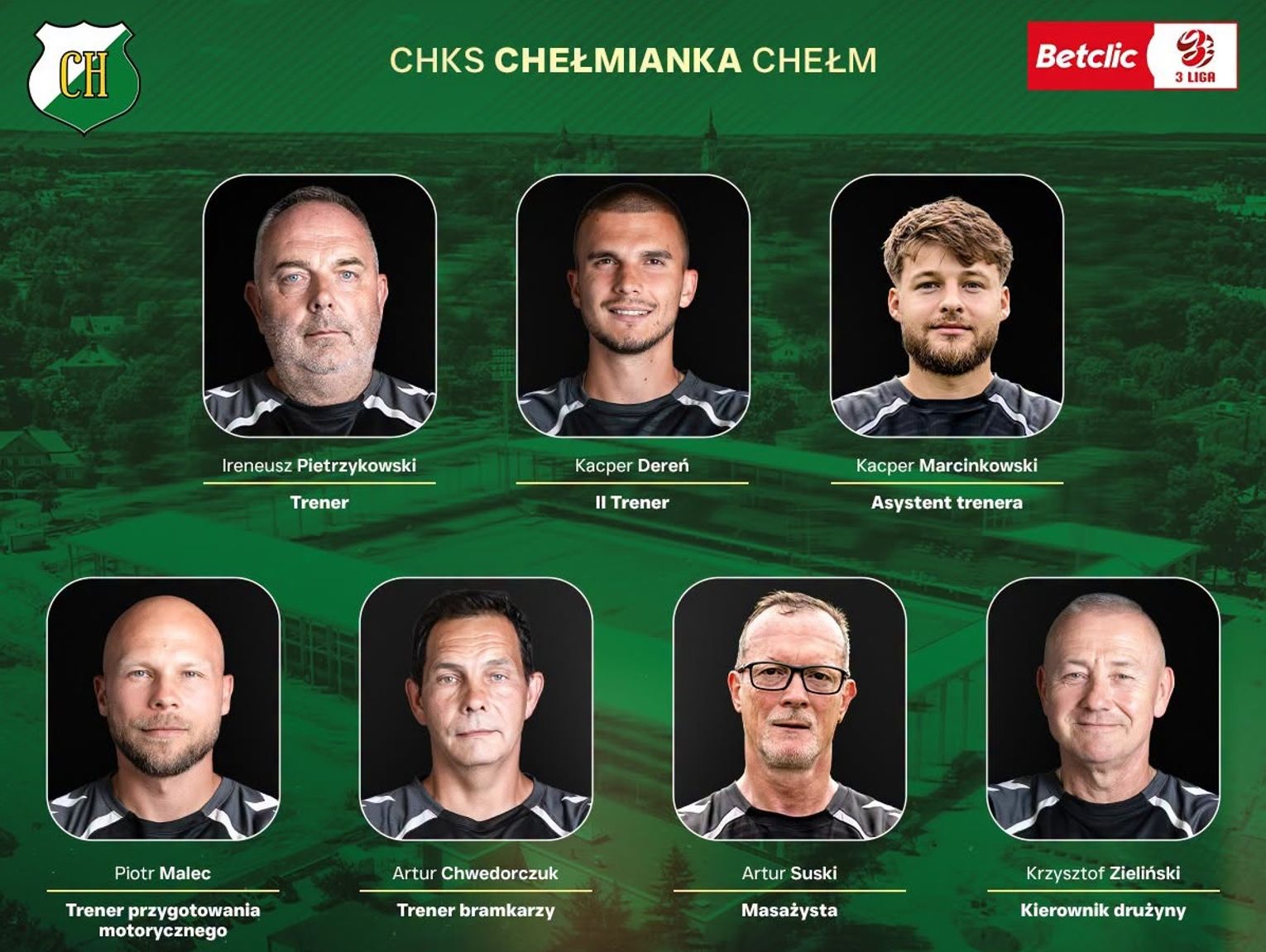 Chełmianka Chełm prezentuje sztab szkoleniowy