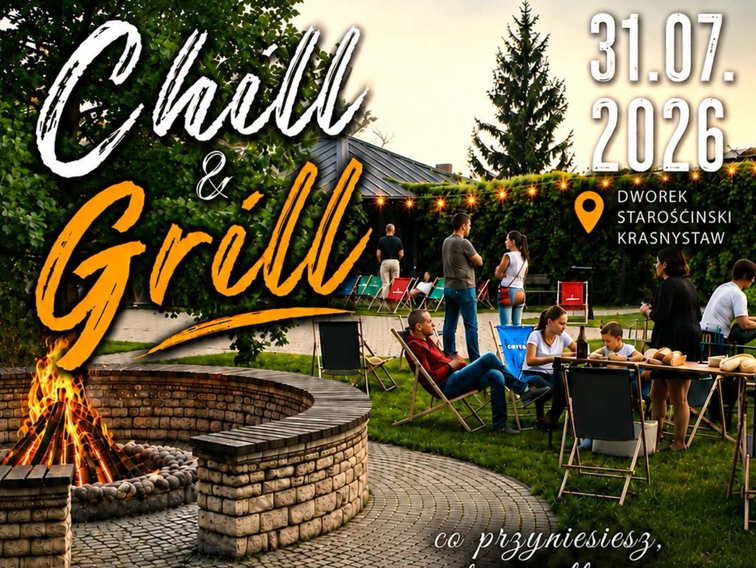 „Chill & Grill” w Krasnymstawie. Potańcówka pod chmurką już 31 lipca