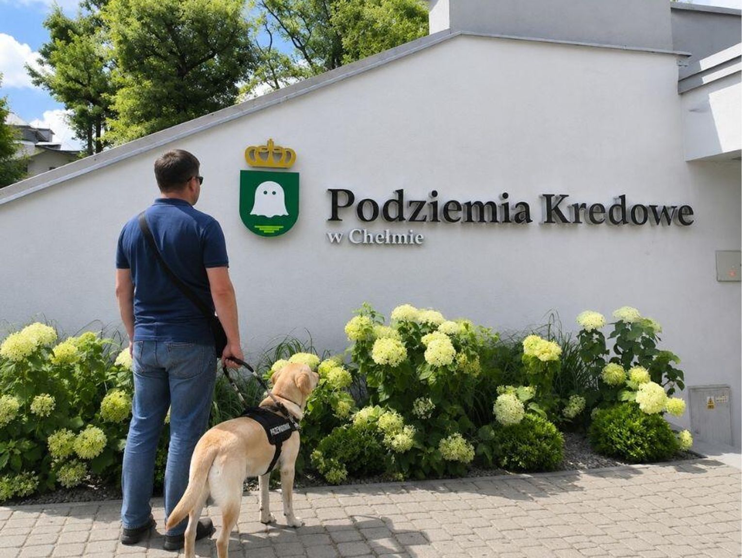 Czy niewidomy turysta z psem przewodnikiem został odesłany z chełmskich podziemi kredowych? Radni żądają wyjaśnień