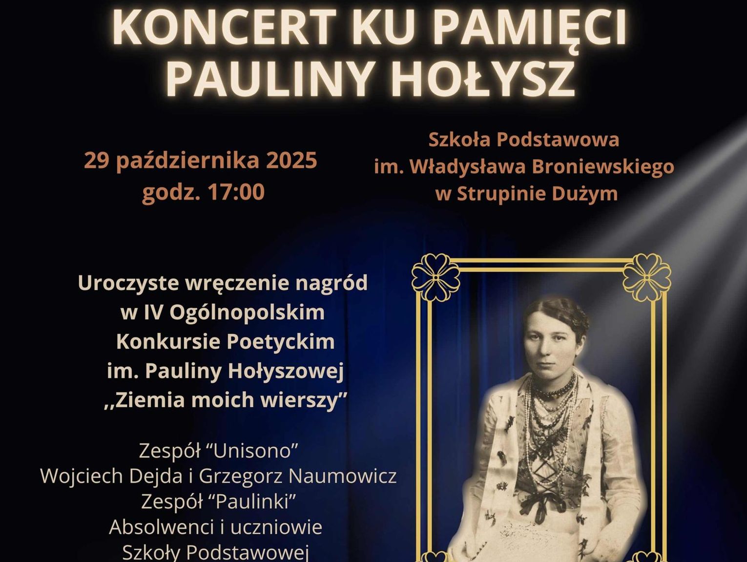 Gm. Chełm. Koncert ku pamięci Pauliny Hołysz i Finał Ogólnopolskiego Konkursu Poetyckiego