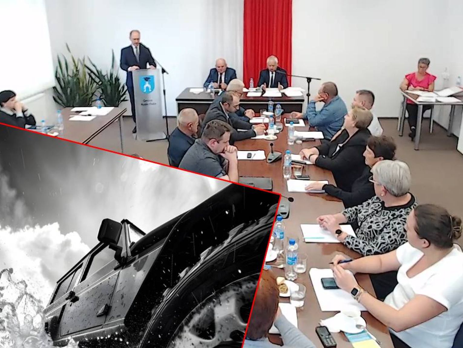 Gm. Ruda-Huta. Samochodem po dnie zbiornika w Jazikowie. Gmina nie zawiadomi policji, radny zarzuca władzom „zamiatanie sprawy pod dywan”