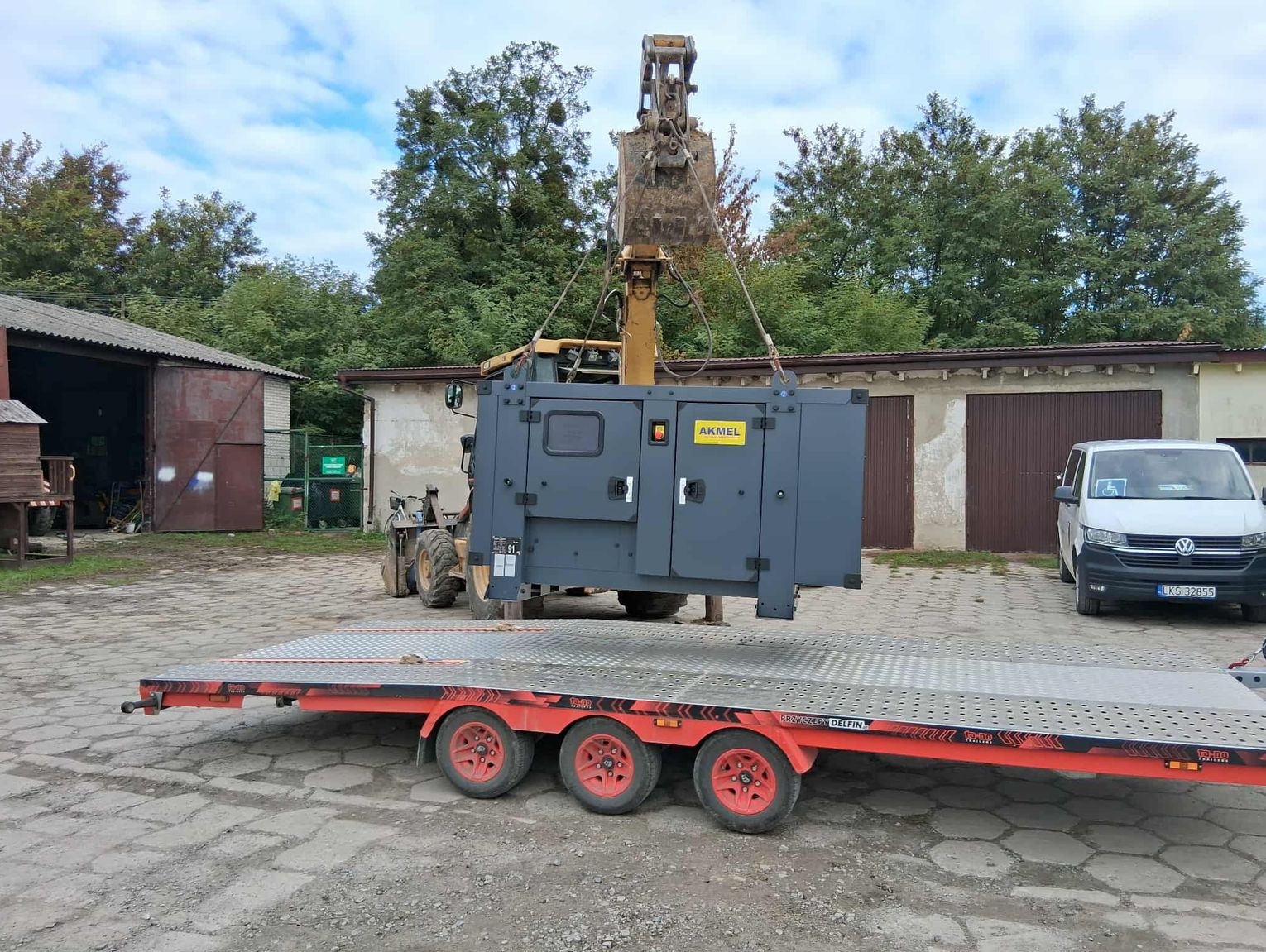 Gm. Rudnik. Nowy agregat prądotwórczy już na miejscu