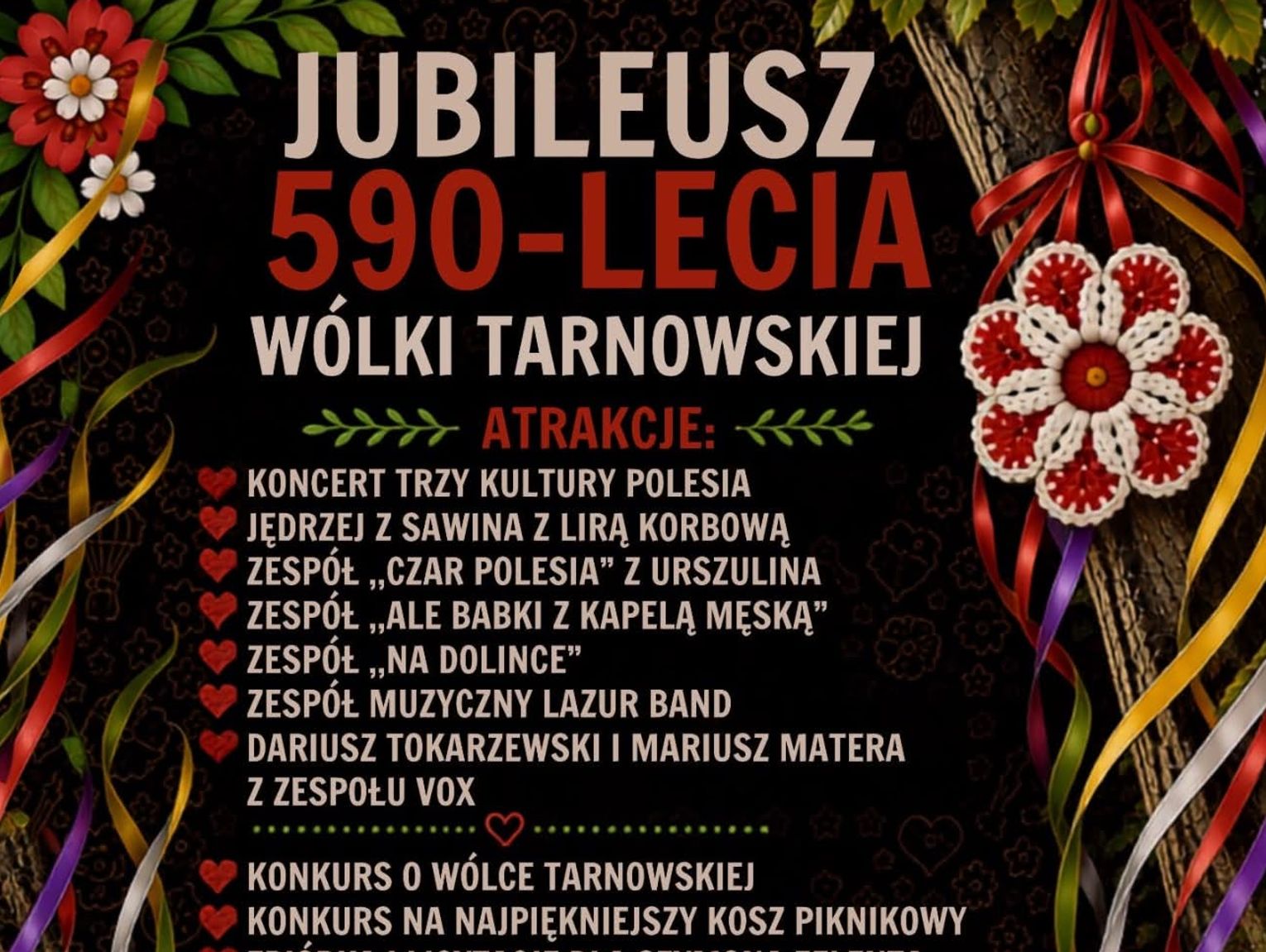 Gm. Wierzbica. Wólka Tarnowska zaprasza na jubileusz 590-lecia. Będzie muzyka, konkursy i wspólne świętowanie