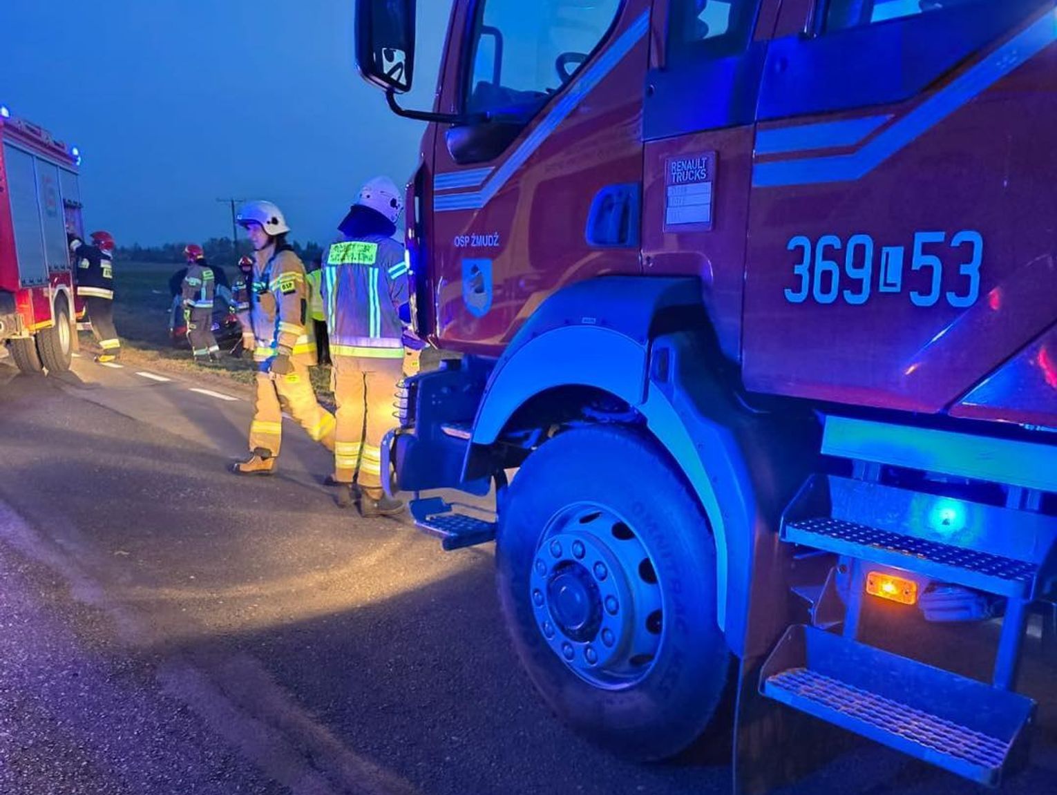 Gm. Żmudz. Ucieczka przed czołówką zakończyła się w rowie