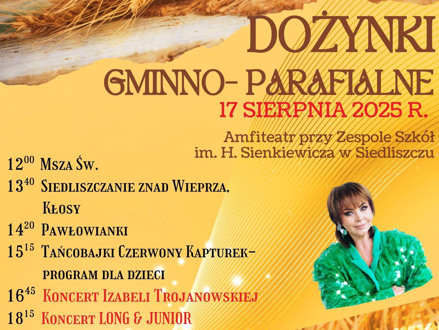 Gminno-Parafialne Dożynki w Siedliszczu - święto tradycji i rozrywki
