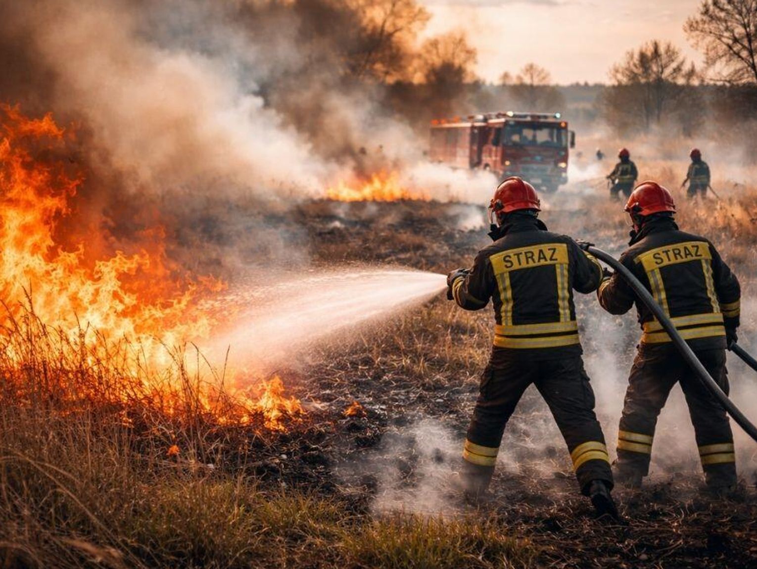 Jedna iskra, setki interwencji. Strażacy apelują: wypalanie traw to realne zagrożenie!