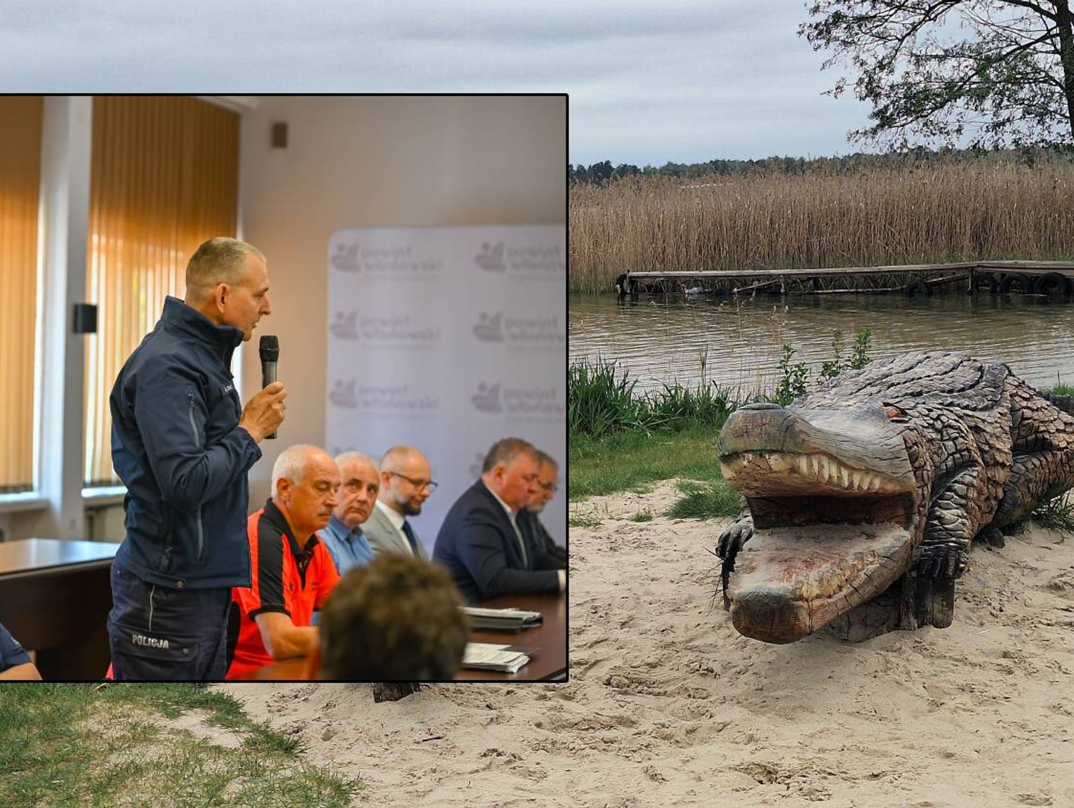 Jezioro Białe przed sezonem. Powiat, służby i przedsiębiorcy rozmawiali o bezpieczeństwie