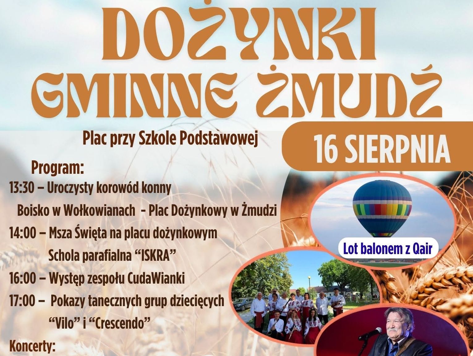 Korowód, koncerty i lot balonem już 16 sierpnia