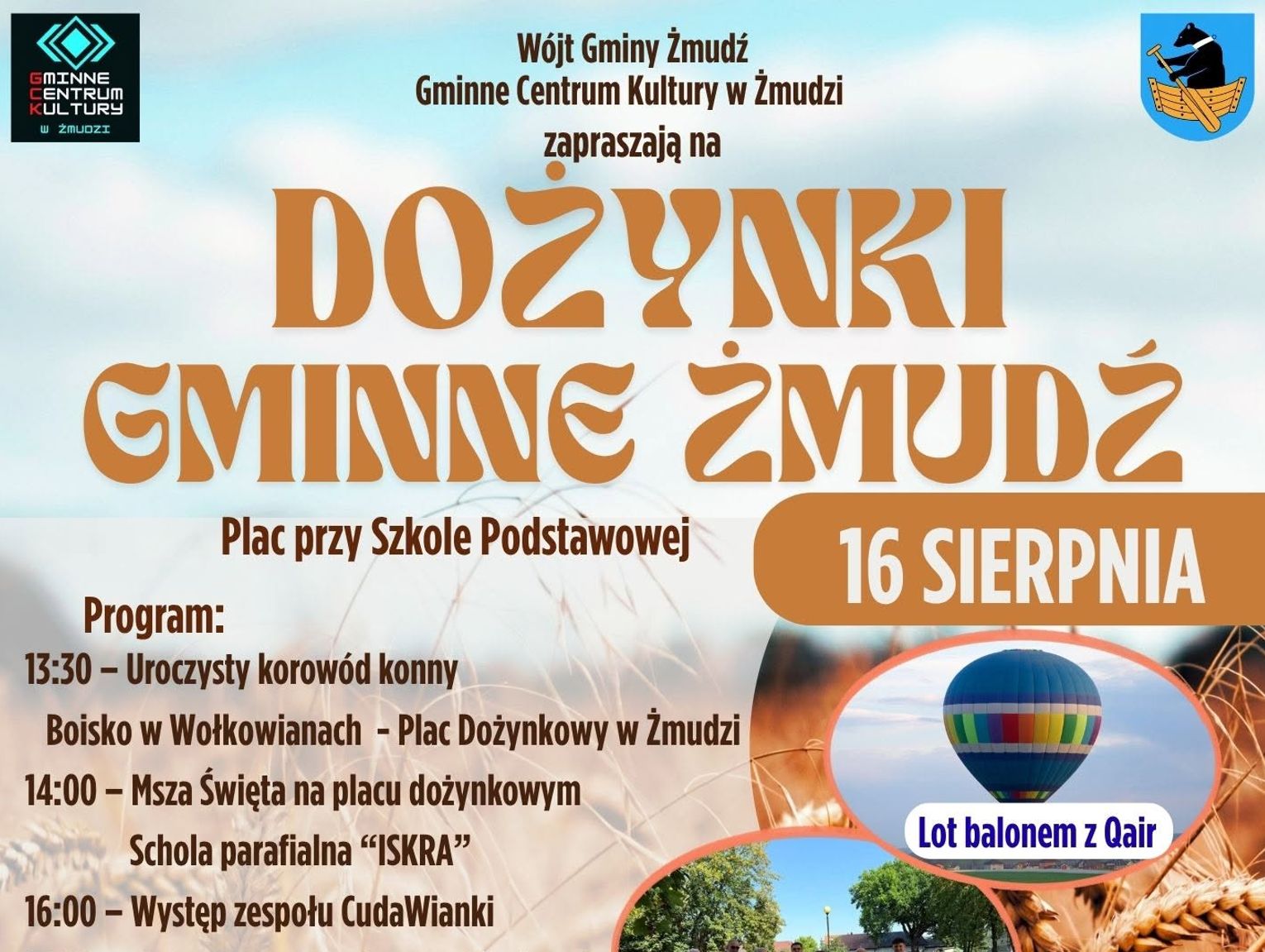 Korowód, koncerty i lot balonem już 16 sierpnia