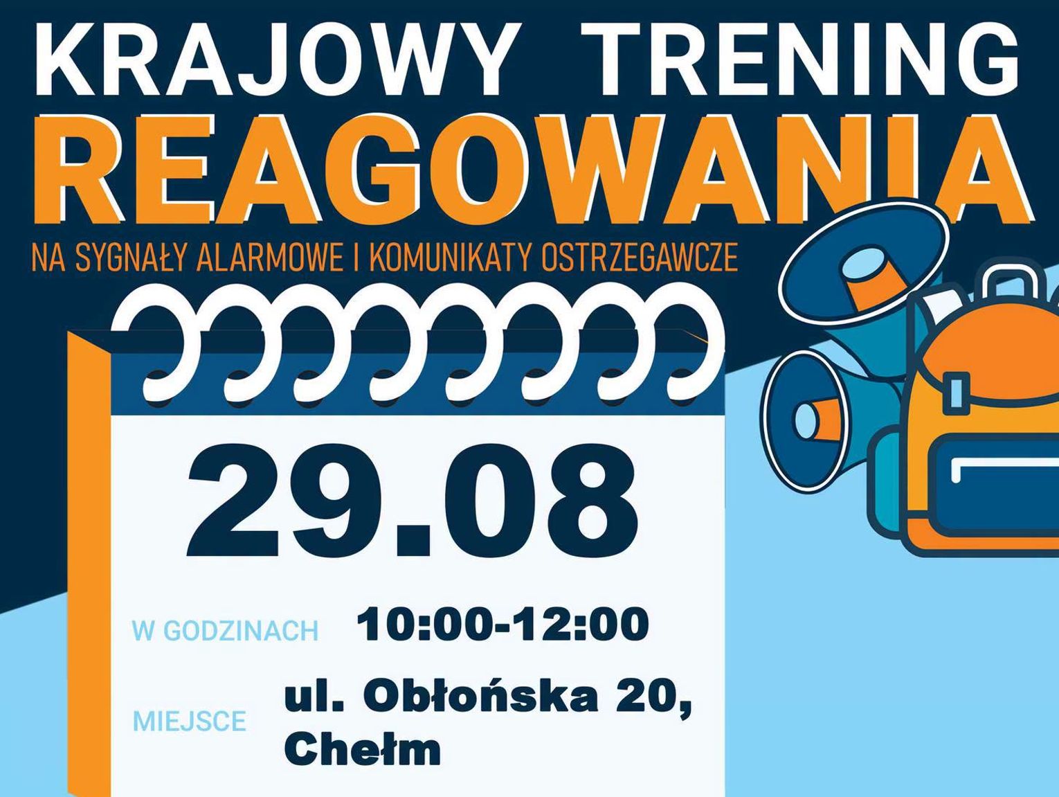 Krajowy Trening Reagowania w Chełmie. Bezpłatne szkolenie dla mieszkańców