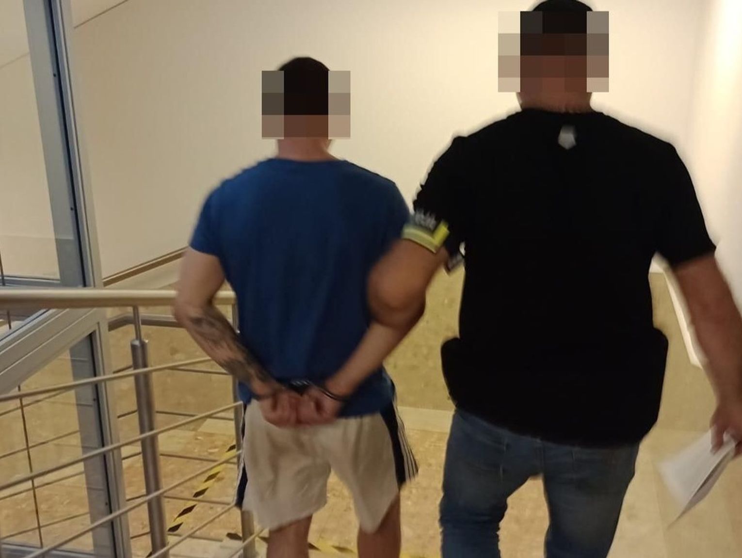 Krasnystaw. Groził nożem klientowi banku [FILM]