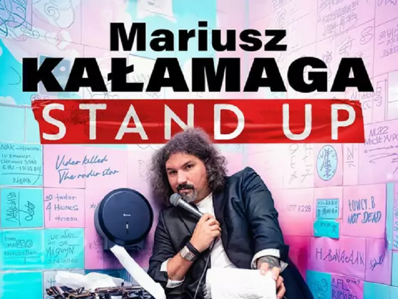 Krasnystaw. Mariusz Kałamaga wystąpi w nowym programie stand-upowym „Mamo! Papier się kończy!”
