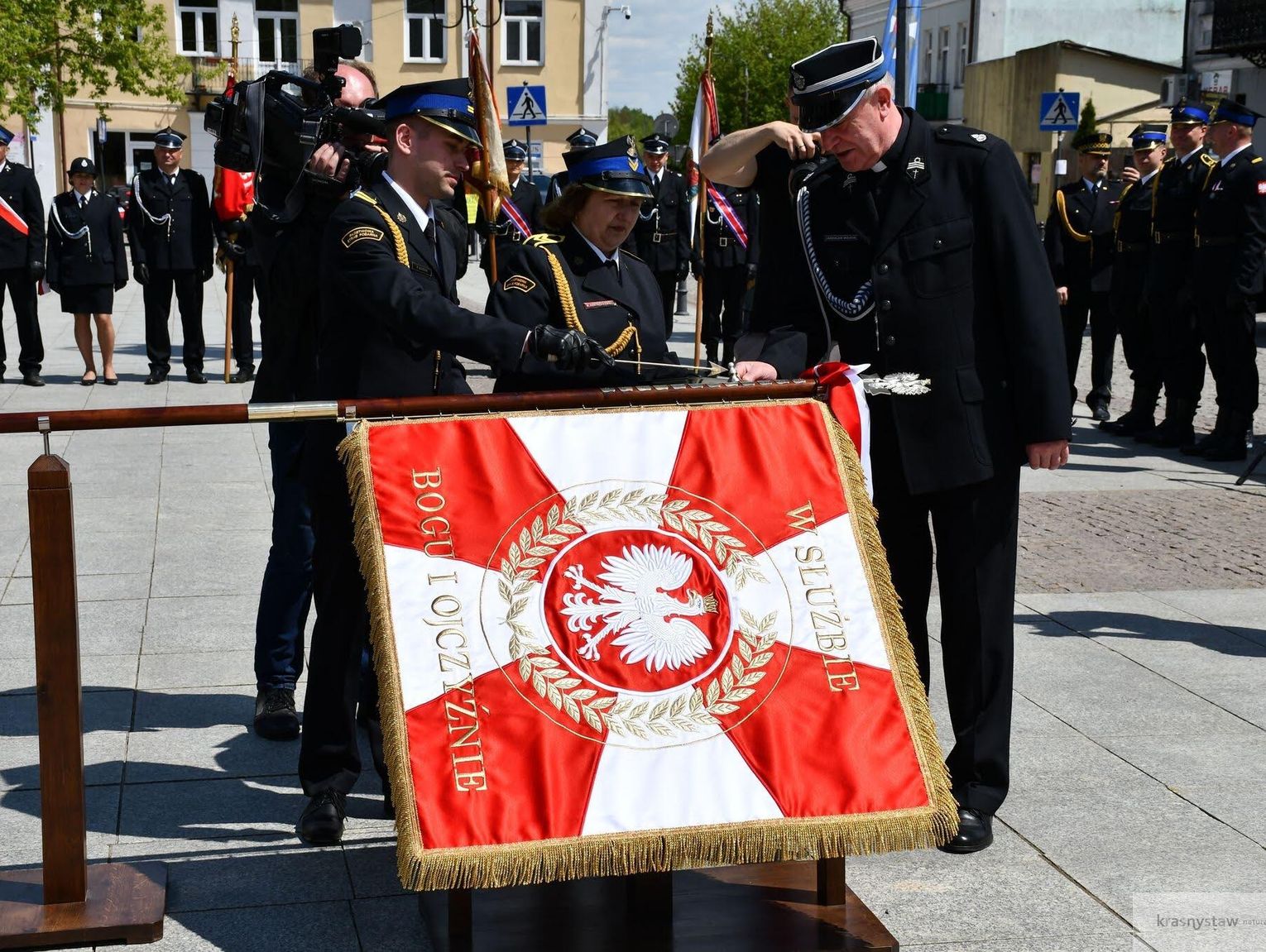Krasnystaw stolicą strażackiego święta. Jubileusz i nowy sztandar [GALERIE ZDJĘĆ]