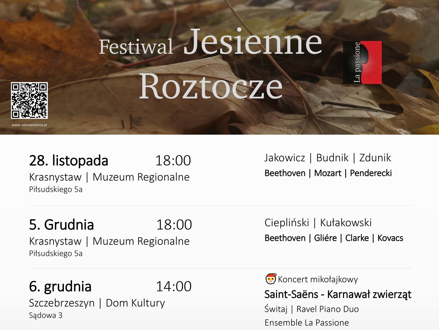 Krasnystaw. Trzy miejscowości, sześć koncertów. Rusza Festiwal „Jesienne Roztocze”