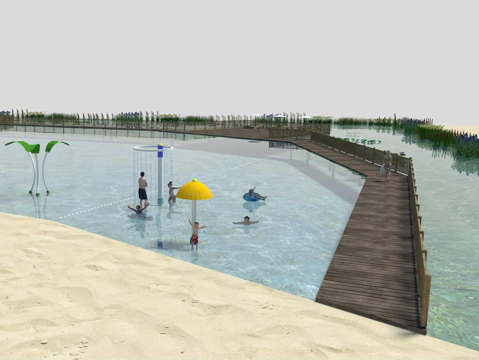 Krasnystaw. Zalew na Lubańce - plaża, promenada i strefy rekreacji. Projektanci mają koncepcję