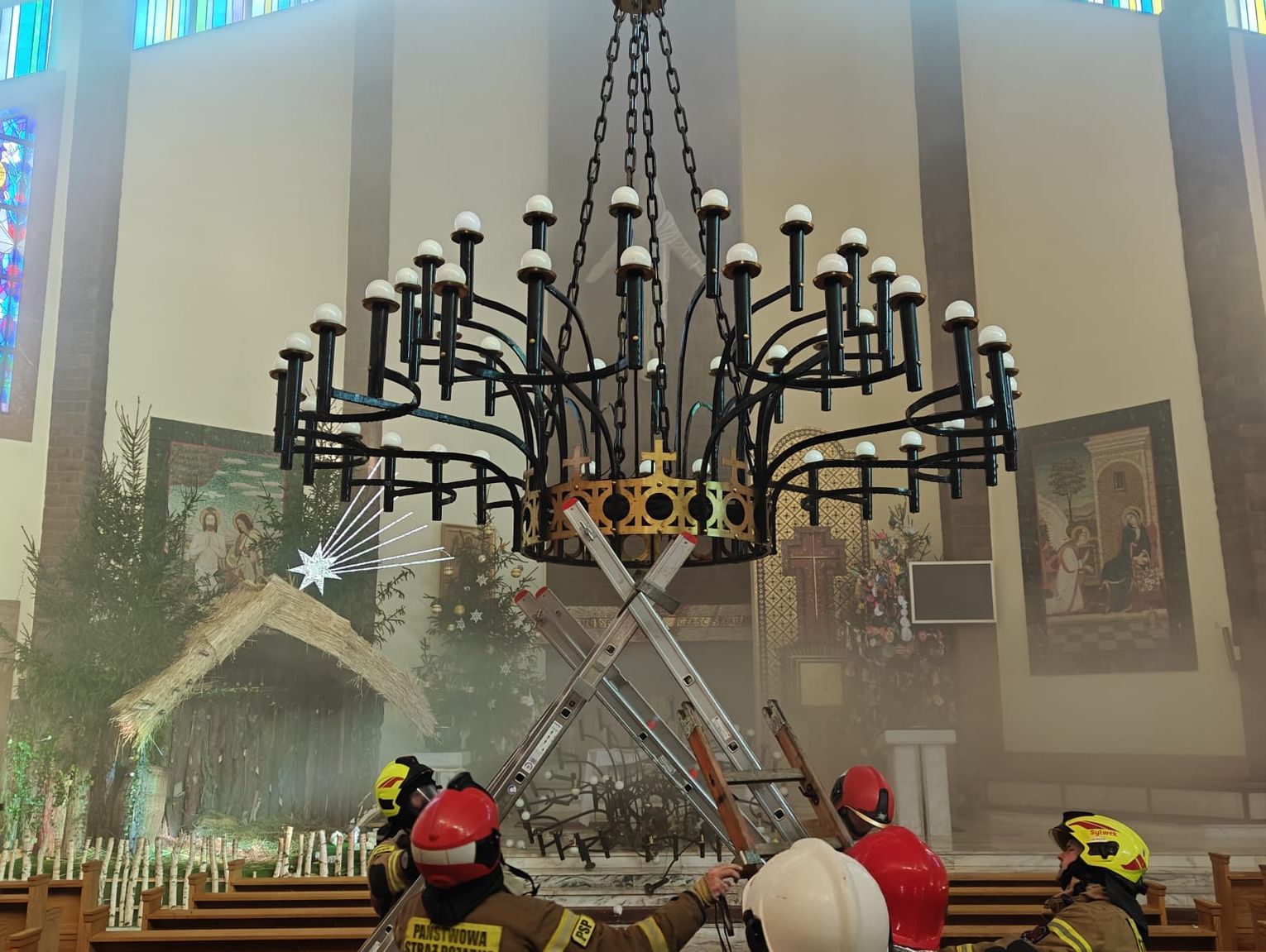 Lubelskie. Pożar kościoła. Proboszcz wyprowadził parafian