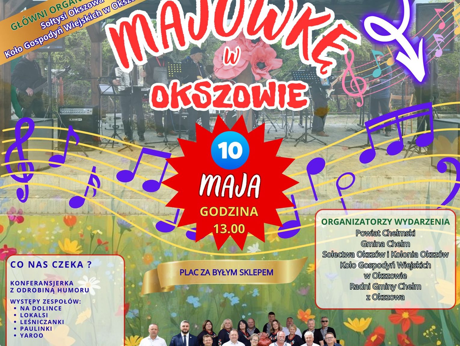 Majówka w Okszowie – muzyka, zabawa i lokalne przysmaki! Sprawdź program wydarzenia