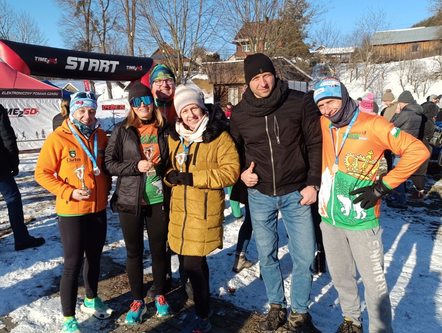 Mróz nie odstraszył chełmskich biegaczy