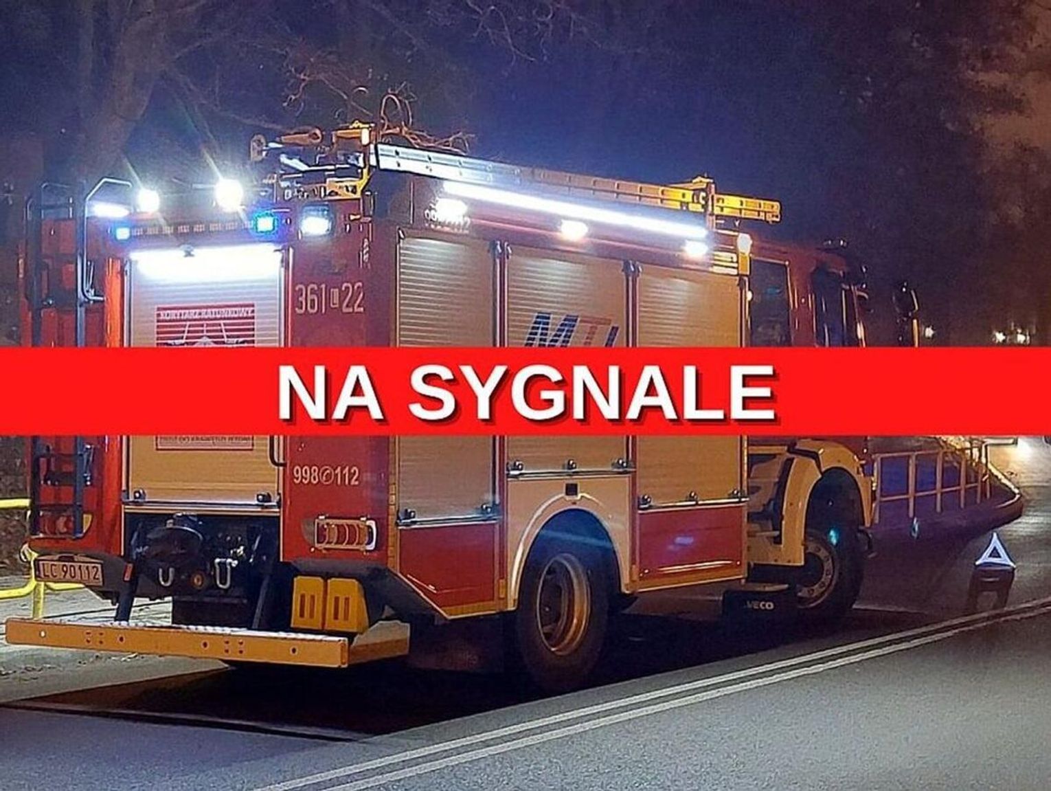 Na sygnale. Wypadek w Lechówce i pożar w Uhrze