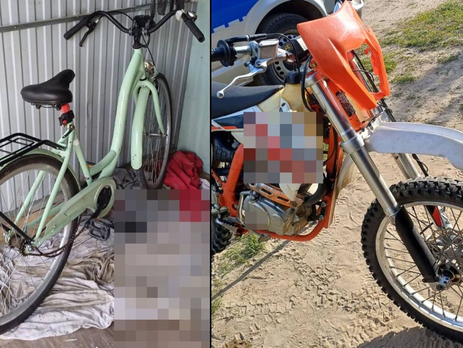 Najpierw motocyklem, potem rowerem i na końcu pieszo. Tak zwiewał przed policjantami