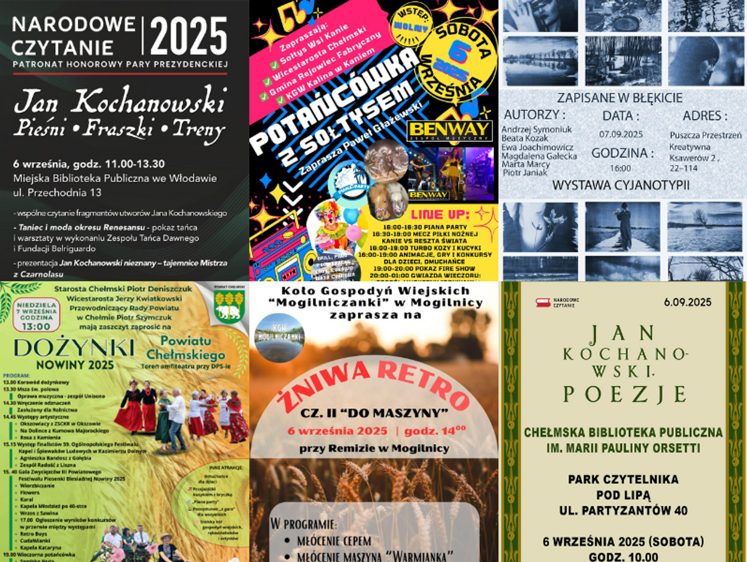 NIE PRZEGAP [05-07 września] DOŻYNKI, WYSTAWY, SPOTKANIA, KONCERTY