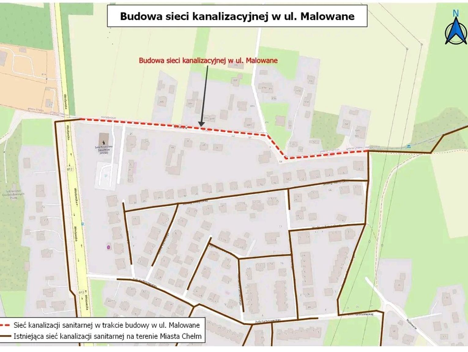 Nowa kanalizacja na ul. Malowane w Chełmie. Inwestycja ruszy jeszcze w tym roku