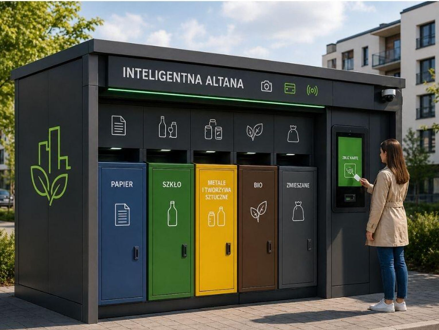 Nowoczesne altany śmietnikowe w Chełmie. Rewolucja w segregacji czy technologiczny eksperyment?