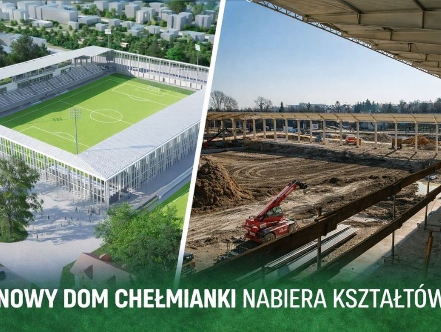 Nowy dom Chełmianki rośnie na oczach mieszkańców. "To będzie serce sportowego Chełma"