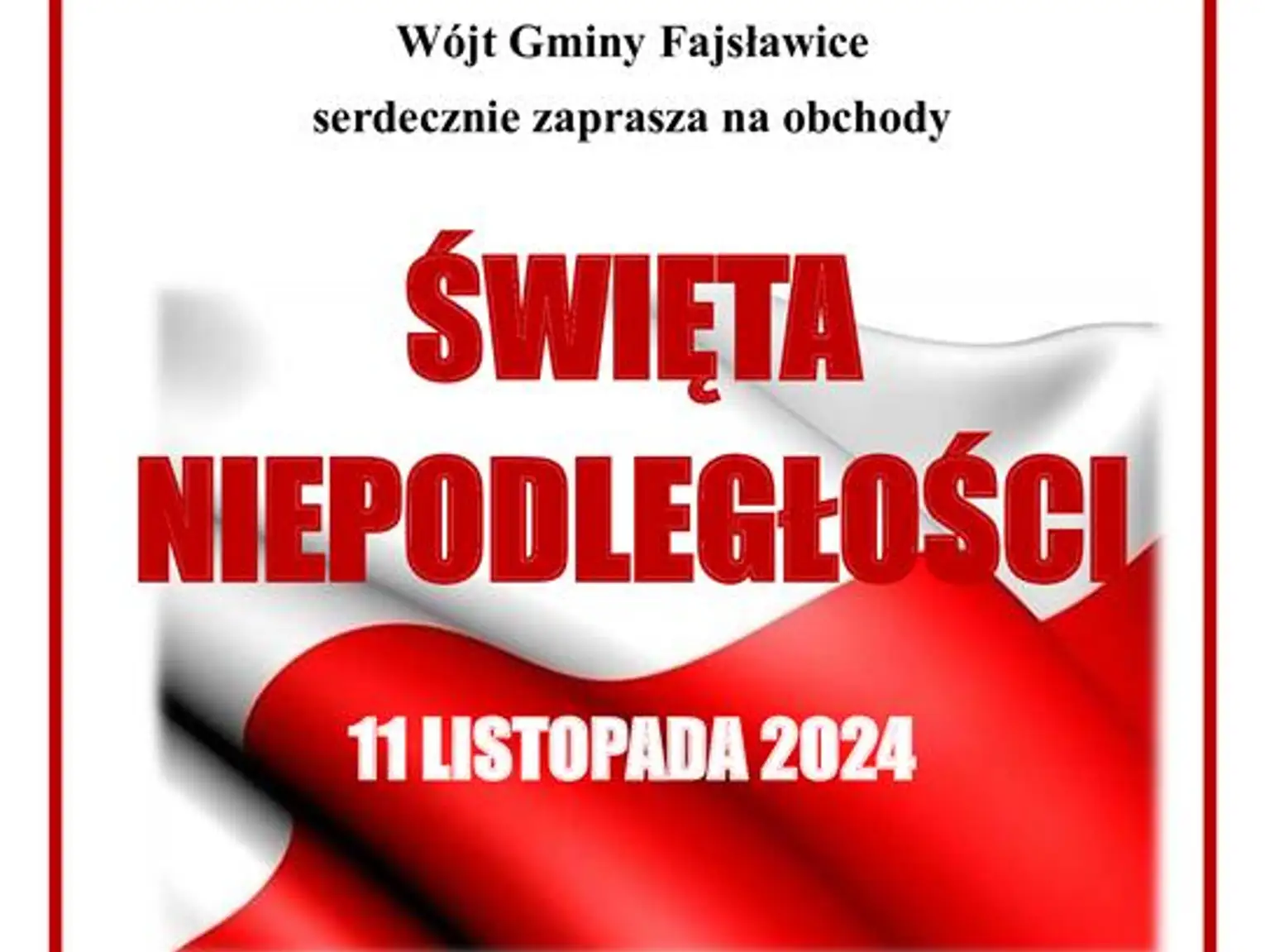 Obchody 11 listopada w Fajsławicach