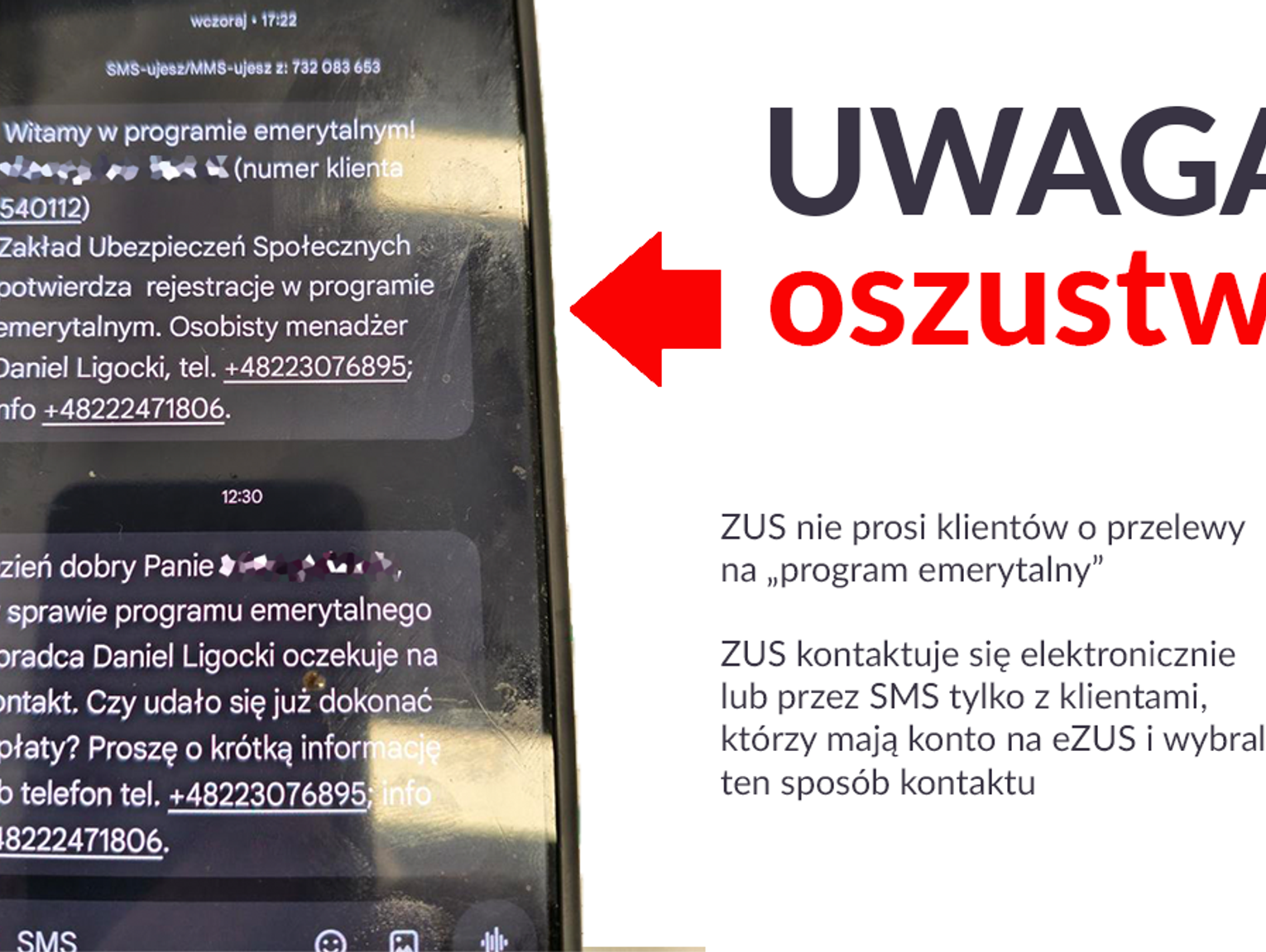 Oszuści podszywają się pod ZUS: Seniorzy na celowniku fałszywych doradców