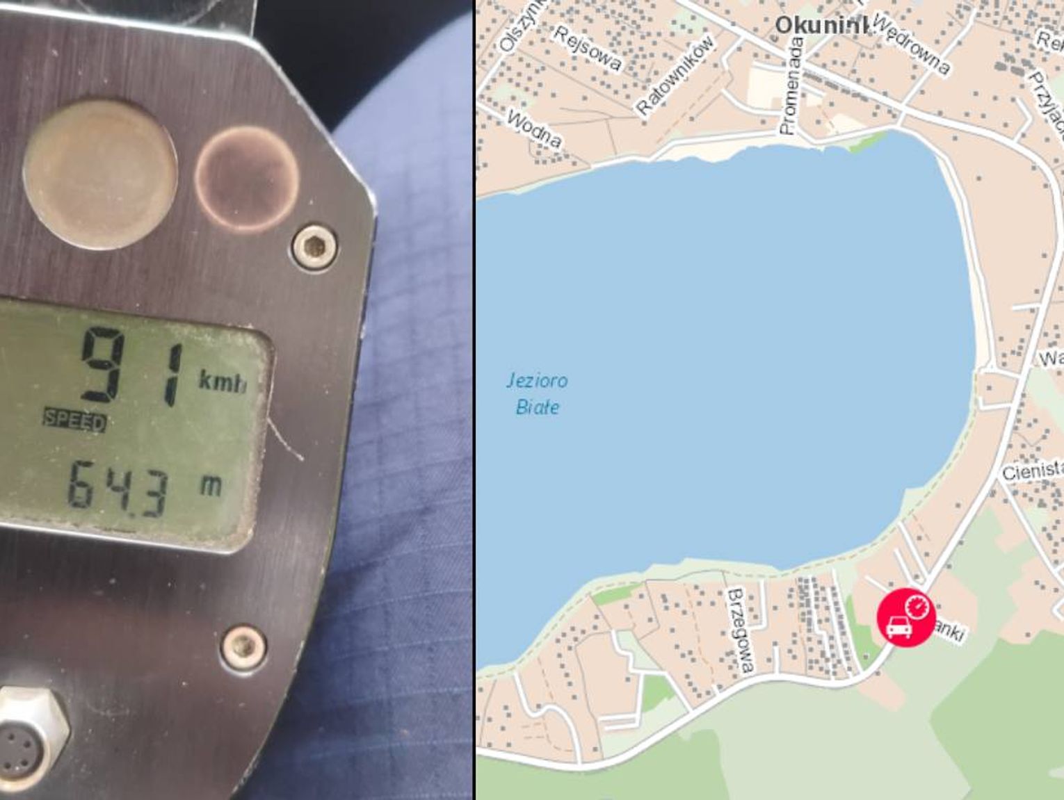 Piraci drogowi z Okuninki z wysokimi mandatami i bez prawa jazdy!