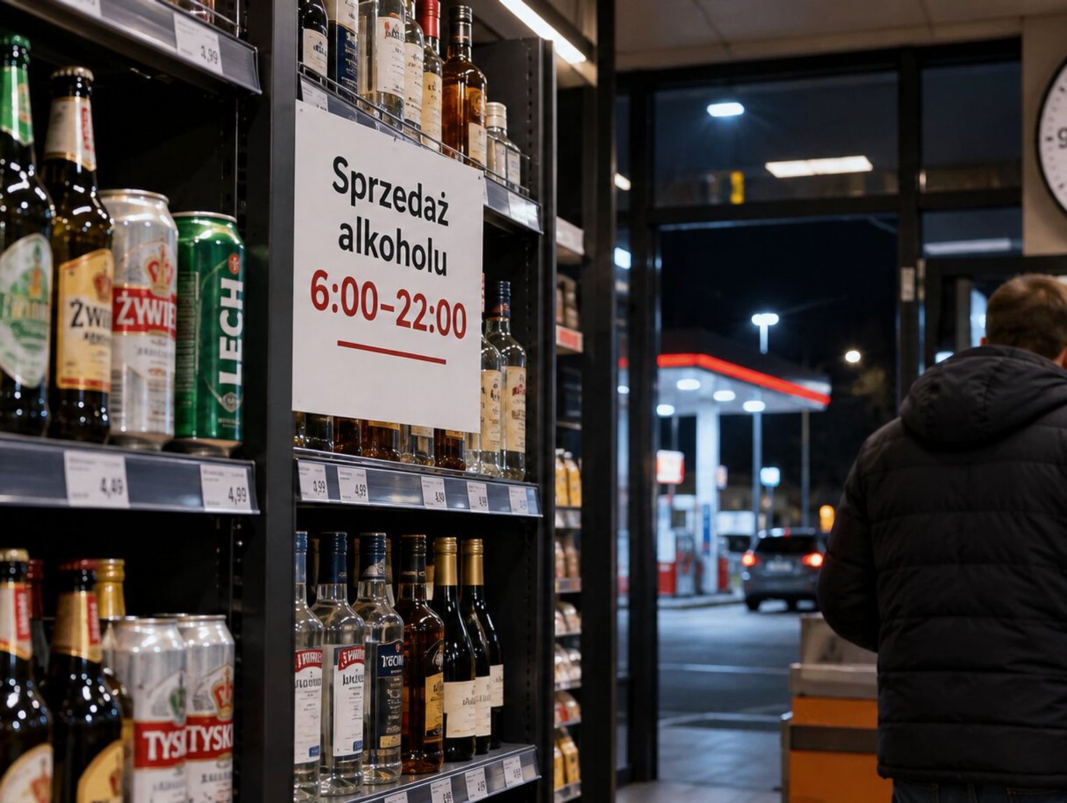Po godzinie 22 nie kupisz alkoholu choćby na stacji. Tak zdecydował Sejm
