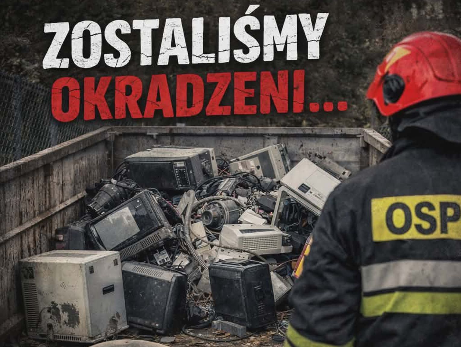 Podły czyn przed świętami. Ktoś okradł strażaków z OSP Kanie