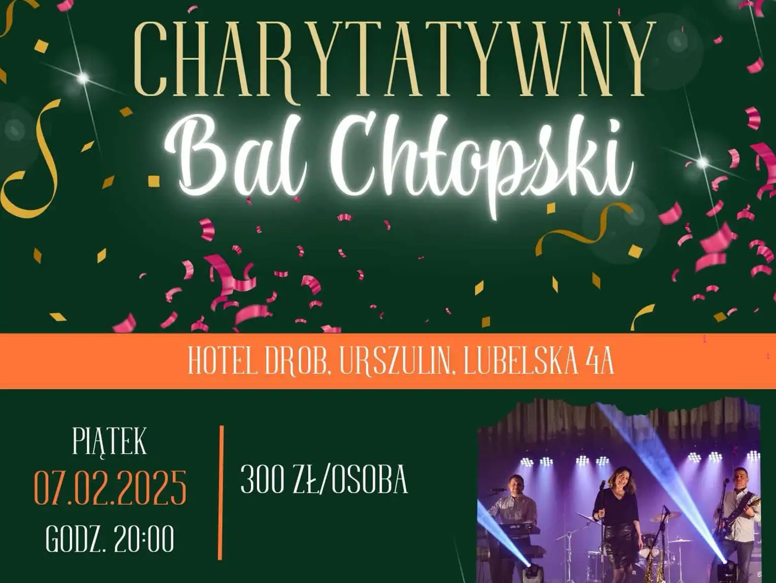 Pow. chełmski. X Powiatowy Bal Chłopski - tym razem charytatywny