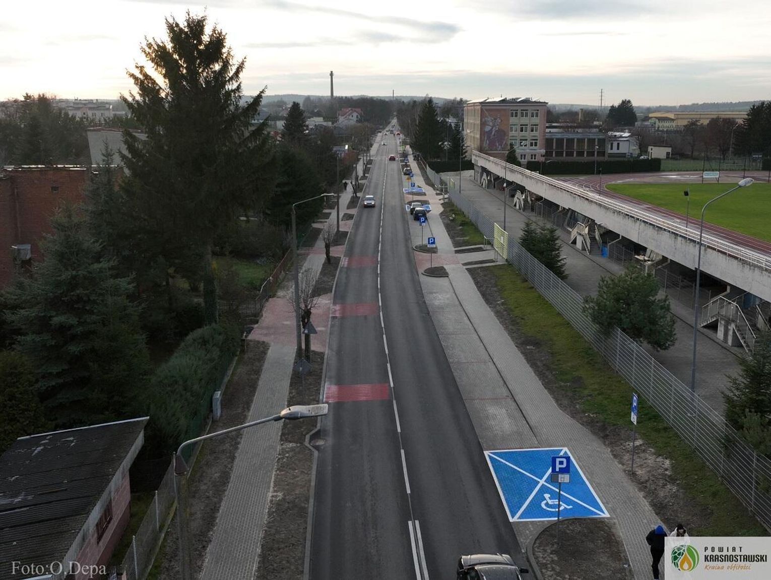 Ulica Piłsudskiego w Krasnymstawie w końcu odnowiona. Remont kosztował 2,6 miliona złotych