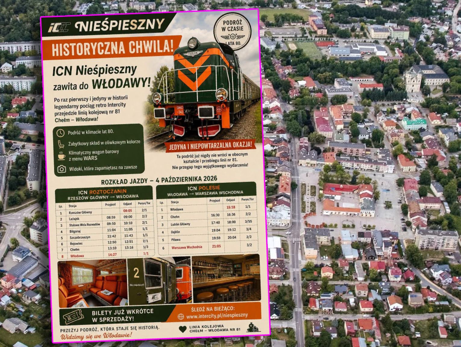 Pow. włodawski. Wsiąść do pociągu niebylejakiego...